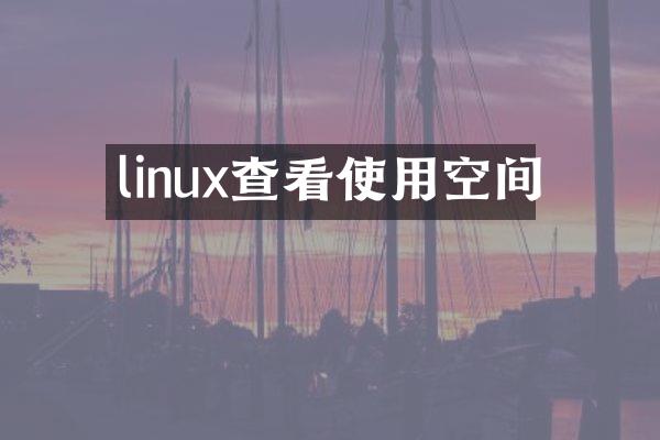 linux查看使用空间