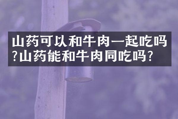 山药可以和牛肉一起吃吗?山药能和牛肉同吃吗?