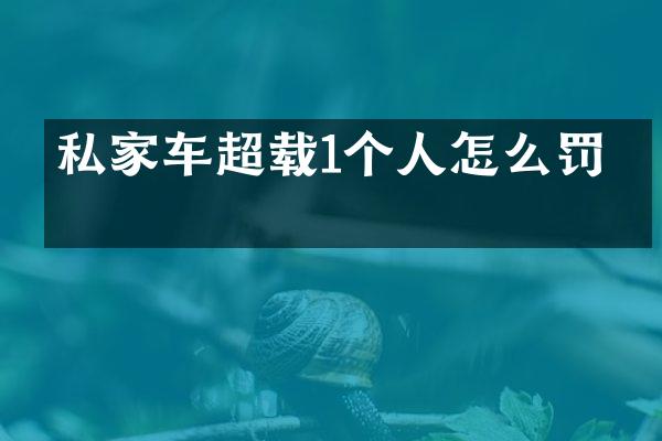 私家车超载1个人怎么罚款