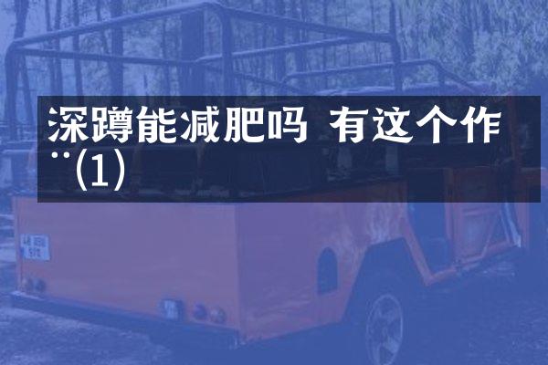 深蹲能减肥吗 有这个作用(1)