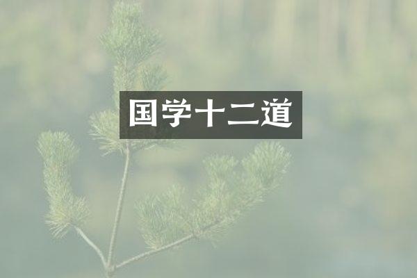 国学十二道