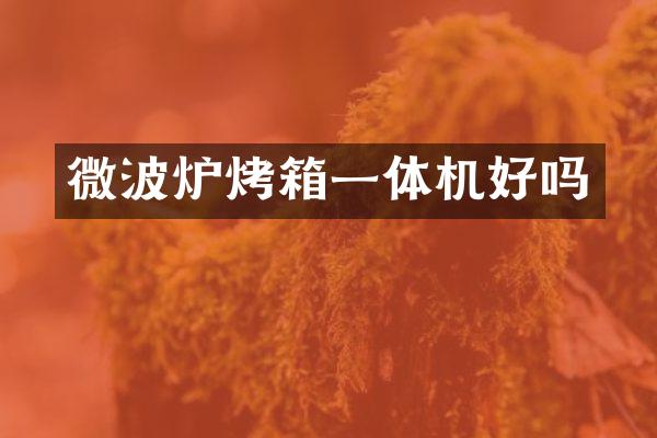 微波炉烤箱一体机好吗
