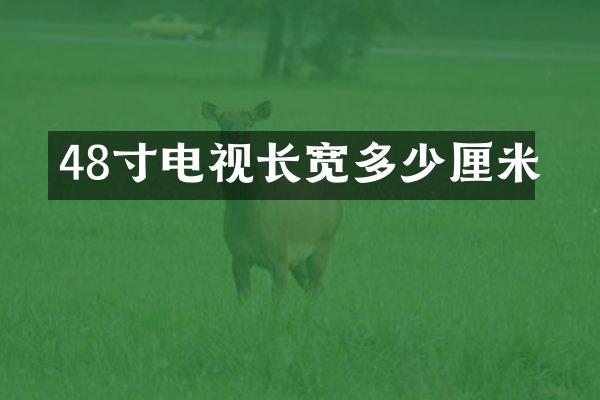 48寸电视长宽多少厘米