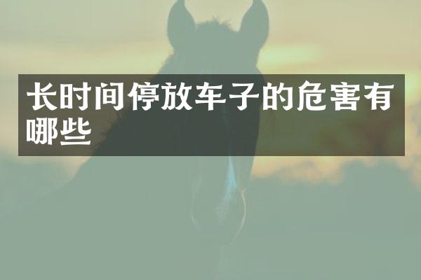 长时间停放车子的危害有哪些