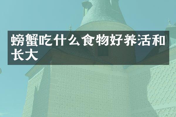 螃蟹吃什么食物好养活和长大