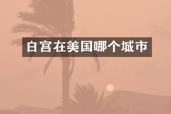 白宫在美国哪个城市