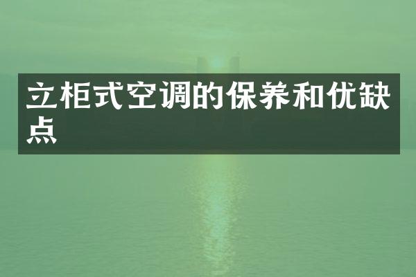 立柜式空调的保养和优缺点