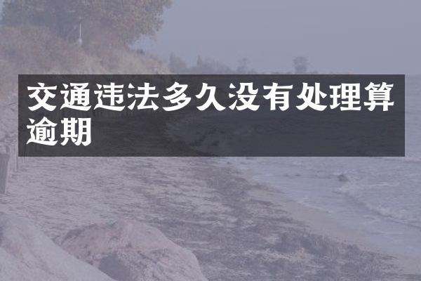 交通违法多久没有处理算逾期
