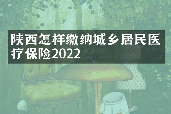 陕西怎样缴纳城乡居民医疗保险2022
