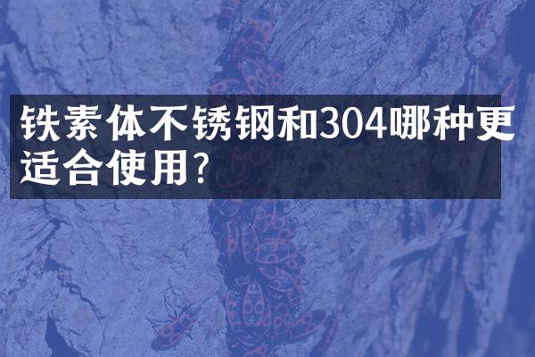 铁素体不锈钢和304哪种更适合使用？