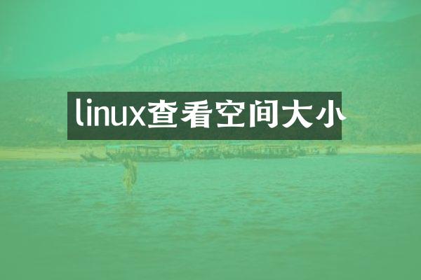 linux查看空间大小