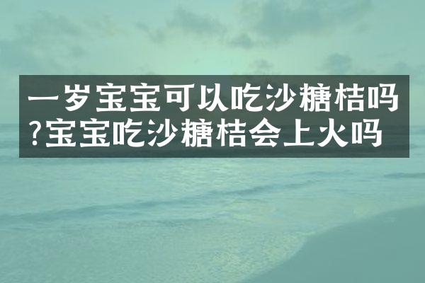 一岁宝宝可以吃沙糖桔吗?宝宝吃沙糖桔会上火吗