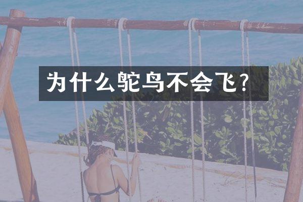 为什么鸵鸟不会飞？