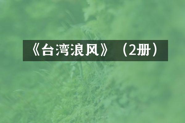 《台湾浪风》（2册）