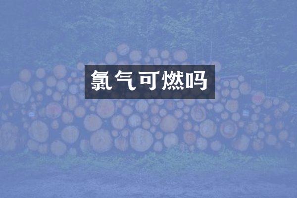 氯气可燃吗