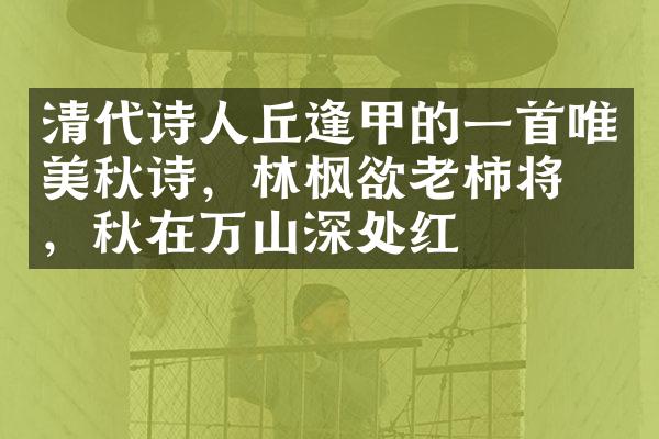 清代诗人丘逢甲的一首唯美秋诗，林枫欲老柿将熟，秋在万山深处红