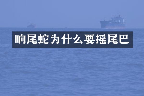 响尾蛇为什么要摇尾巴