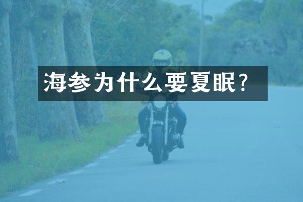 海参为什么要夏眠？