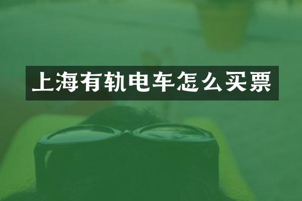 上海有轨电车怎么买票