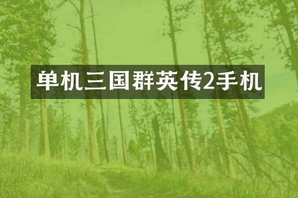 单机三国群英传2手机