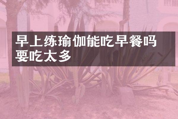 早上练瑜伽能吃早餐吗 不要吃太多
