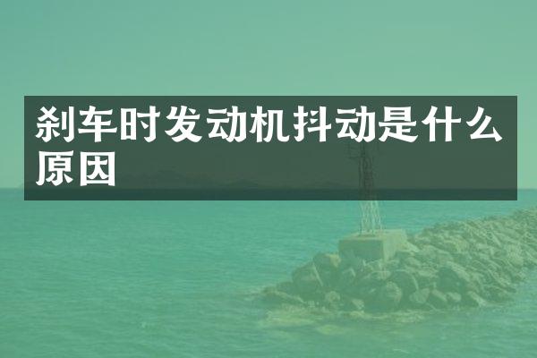 刹车时发动机抖动是什么原因