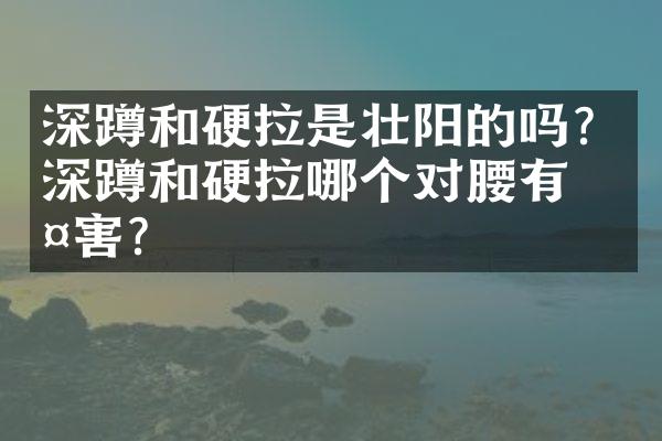 深蹲和硬拉是壮阳的吗？深蹲和硬拉哪个对腰有伤害？