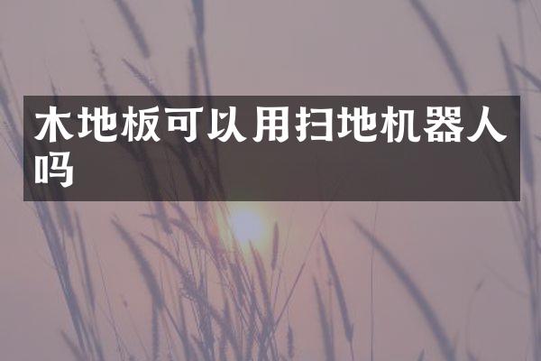 木地板可以用扫地机器人吗
