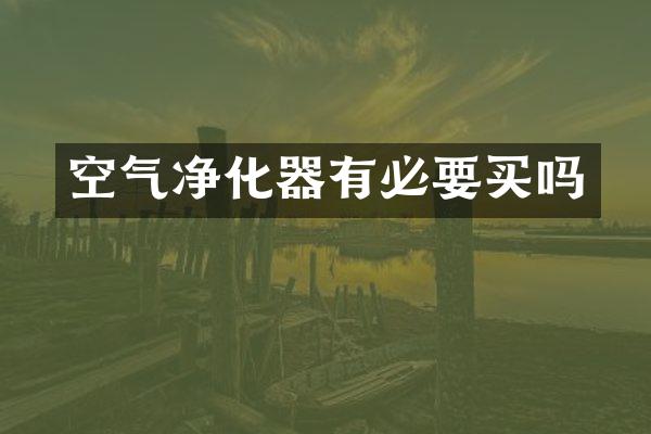 空气净化器有必要买吗