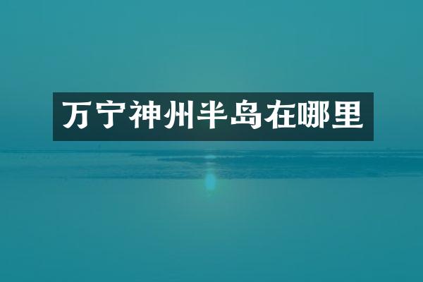 万宁神州半岛在哪里