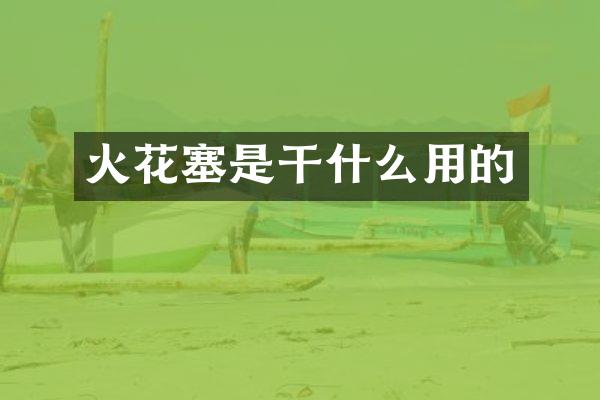 火花塞是干什么用的