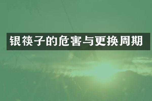 银筷子的危害与更换周期
