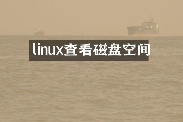 linux查看磁盘空间