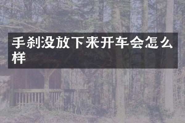 手刹没放下来开车会怎么样