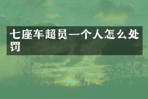 七座车超员一个人怎么处罚
