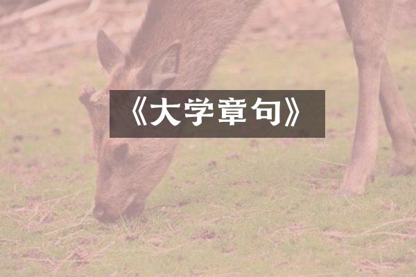 《大学章句》