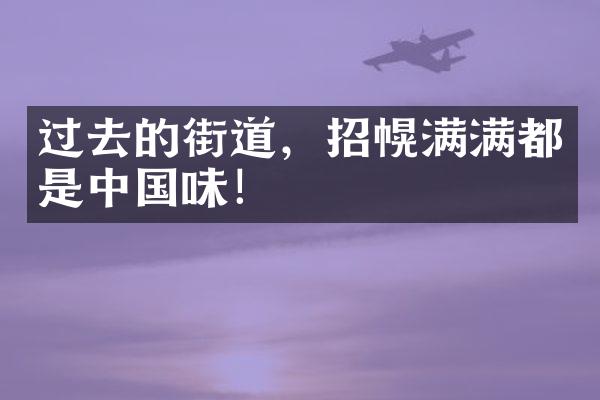 过去的街道，招幌满满都是中国味！