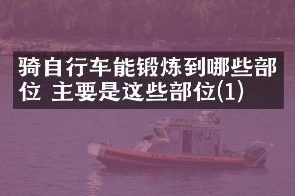 骑自行车能锻炼到哪些部位 主要是这些部位(1)