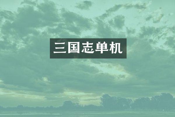 三国志单机