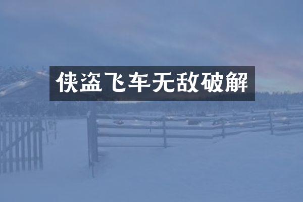 侠盗飞车无敌破解