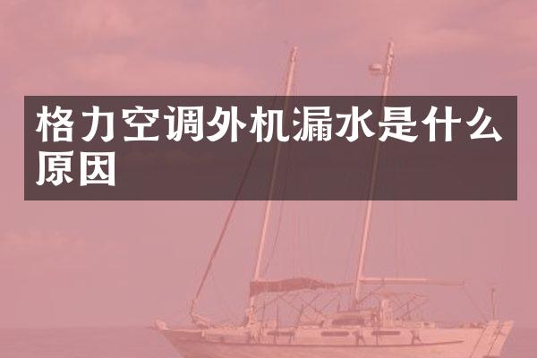 格力空调外机漏水是什么原因