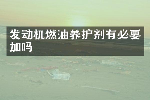 发动机燃油养护剂有必要加吗