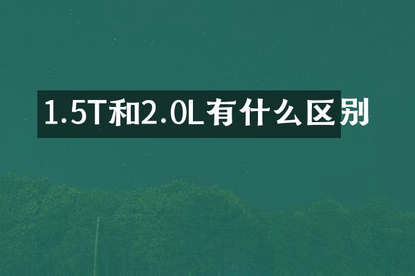 1.5T和2.0L有什么区别