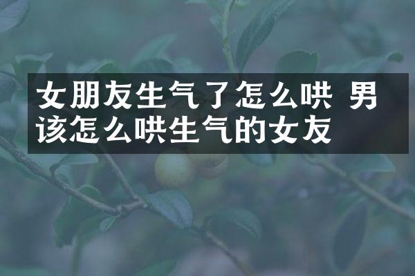 女朋友生气了怎么哄 男生该怎么哄生气的女友