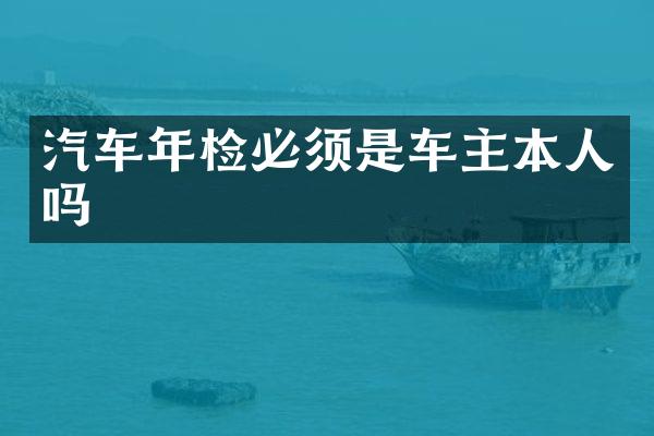汽车年检必须是车主本人吗