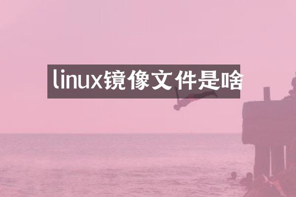 linux镜像文件是啥