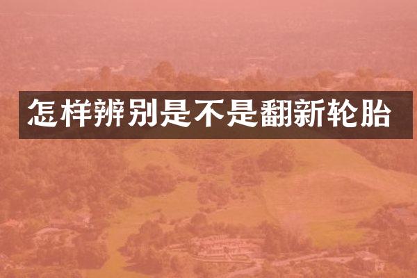 怎样辨别是不是翻新轮胎