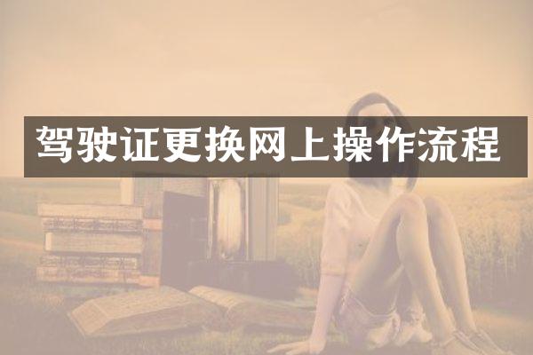 驾驶证更换网上操作流程