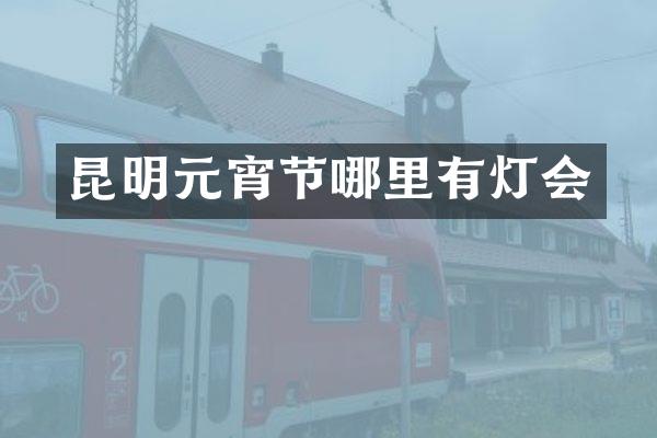昆明元宵节哪里有灯会