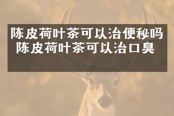 陈皮荷叶茶可以治便秘吗 陈皮荷叶茶可以治口臭吗